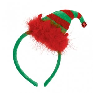 Amscan Női karácsonyi fejpánt - Elf kalap
