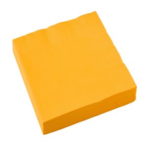 Amscan Szalvéták - sárga 33 x 33 cm 20 db