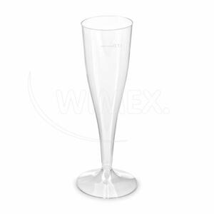 WIMEX s.r.o. Műanyag pezsgős pohár (PS) kétrészes Ø65mm 0,1L [6 db]