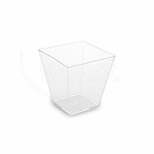 WIMEX s.r.o. Fingerfood pohár (PS) négyzet alakú átlátszó 50 x 50 x 45 mm 60 ml [50 db]