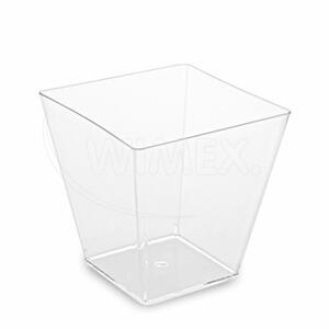 WIMEX s.r.o. Fingerfood pohár (PS) négyzet alakú átlátszó 72 x 72 x 72 mm 230 ml [20 db]