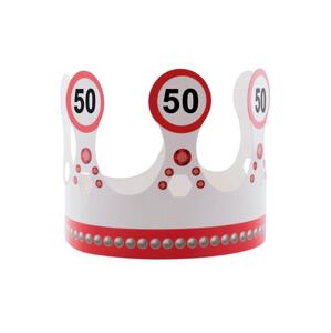 Espa Királyi korona - 50. születésnapi közlekedési tábla