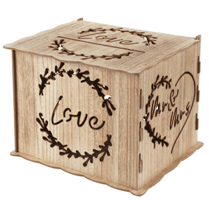 Santex Esküvői pénzgyűjtő doboz Natural - Love