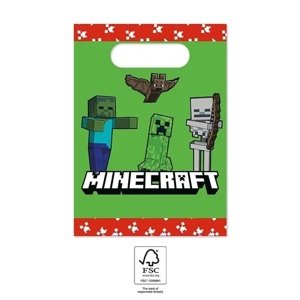 Procos Ajándék parti táska - Minecraft 6 db