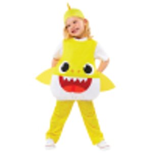 Amscan Gyerek jelmez - Baby Shark sárga Méret - gyermek: S