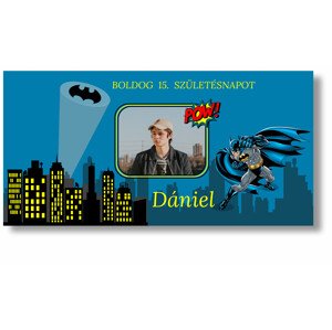 Personal Születésnapi banner fényképpel - Batman Rozmer banner: 130 x 260 cm