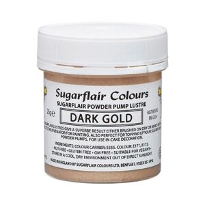 Sugarflair Colours Ehető töltelék mechanikus permetezőhöz Dark Gold 25 g