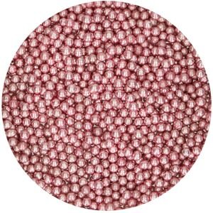 Funcakes Cukorgolyók - Rózsaszín-arany metál színűek 80 g