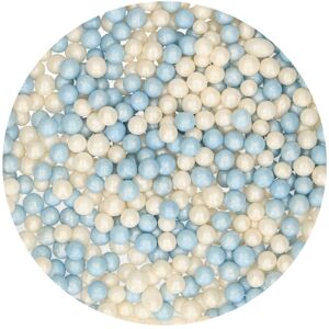 Funcakes Fehér-kék cukor golyócskák Soft Pearls 60 g