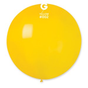 Gemar Gömb pasztell lufi 80 cm - sárga 25 db