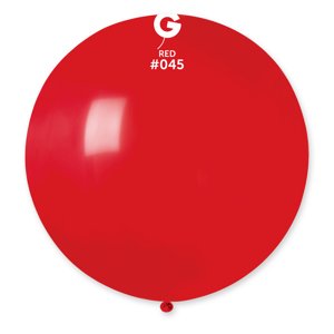 Gemar Gömb pasztell lufi 80 cm - piros 25 db
