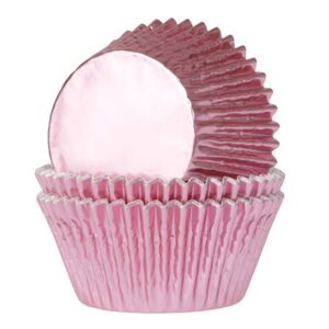 House of Marie Fém muffin sütőformák - világos rózsaszín 24 db