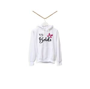 Personal Női pulóver - Bride to be masni Szín: Rózsaszín, Méret - felnőtt: XL