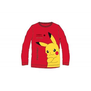 Setino Fiú hosszú ujjú póló - Pokémon, piros Méret - gyermek: 116