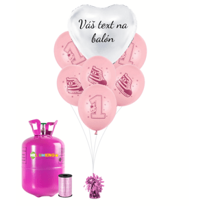 Personal Személyre szabott hélium parti szett rózsaszín 1. - Tornacipő 16 db