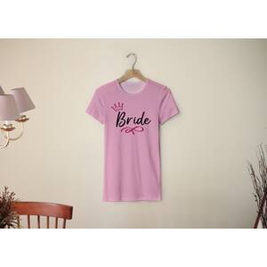 Personal Női póló - Bride to be masni Szín: Rózsaszín, Méret - felnőtt: L