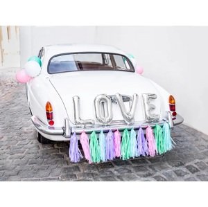 PartyDeco Esküvői autó dekoráció - Love