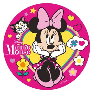 Dekora Ehető papír - rózsaszín Minnie Mouse 20 cm