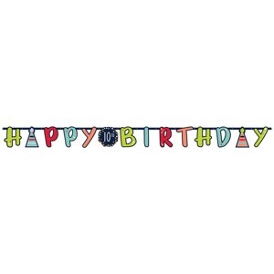 Amscan Óriási banner - Happy Birthday mix 320 cm