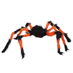 Guirca Dekoráció - Pók, narancsárga - fekete 75 cm