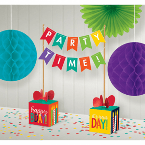 Amscan Asztaldísz Happy Birthday - színes