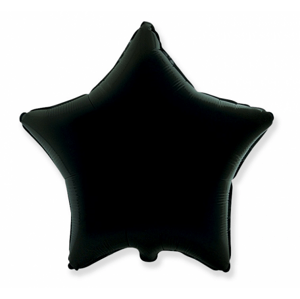 Flexmetal Csillag fólia lufi - fekete