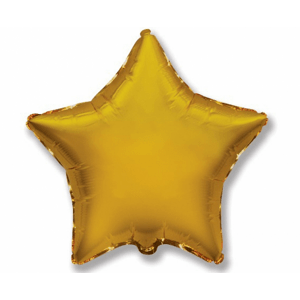 Flexmetal Csillag fólia lufi - arany