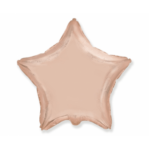 Flexmetal Csillag fólia lufi - rózsaszín-arany