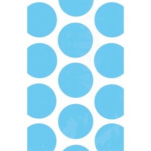 Amscan Pöttyös papírzacskók - kék 10 drb