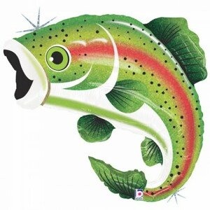 BP Fólia lufi - Hologramos zöld hal