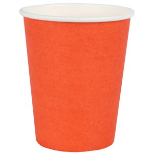 Santex Papír poharak - egyszínű 250 ml Szín: Narancssárga