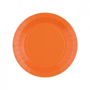 Santex Papír tányérok - egyszínű 17,5 cm Szín: Narancssárga