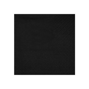 Santex Szalvéták - egyszínű 21 x 20 cm Szín: Fekete