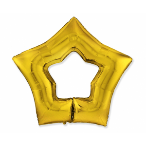 Flexmetal Fólia lufi arany csillag 90 cm