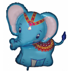 BP Fólia lufi Elefánt cirkusz - kék