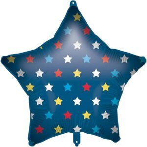 Procos Fólia lufi kék csillag - Színes csillagocskák 46 cm
