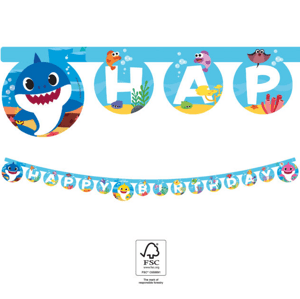 Procos Happy Birthday banner - Baby Shark