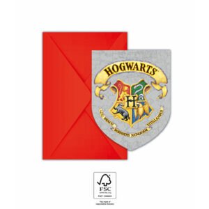 Procos Meghívók és borítók - Harry Potter Rokfort 6 drb