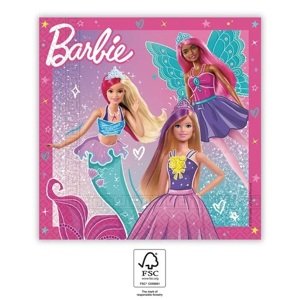 Procos Papír szalvéták - Barbie fantasy 33 x 33 cm
