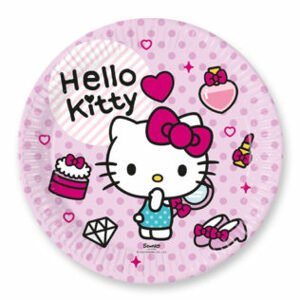 Procos Papír tányérok - Hello Kitty 23 cm 8 drb