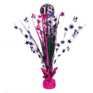 Amscan Dekoráció ünnepségre - csillogó rózsaszín 18. születésnap