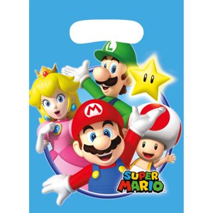 Amscan Super Mario ajándék tasakok 8 db