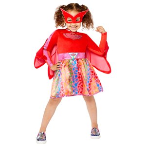 Amscan Gyermek jelmez - PJ Mask Owlette szivárványos ruha Méret - gyermek: 4 - 6 év