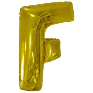 Amscan F betű fólia lufi 86 cm - arany