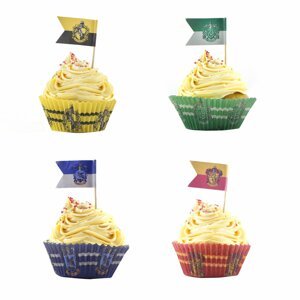 Cinereplicas Muffin kosarak és mini zászlók Harry Potter