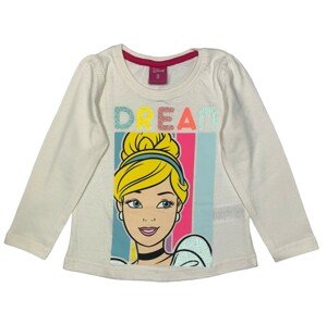 EPlus Hosszú újjú lányos trikó - Hamupipőke Disney fehér Méret - gyermek: 110