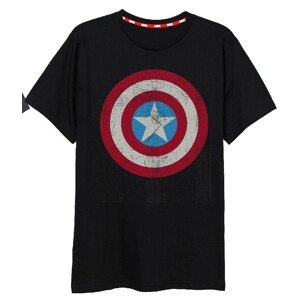 EPlus Férfi póló Marvel - Amerika Kapitány fekete Méret - felnőtt: L