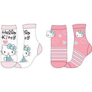 EPlus 2 pár gyerek zokni készlet - Hello Kitty Méret - zokni: 23-26