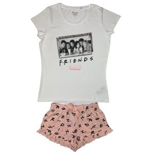 EPlus Női pizsama - Friends/Jóbarátok fehér rózsaszín Méret - felnőtt: XL