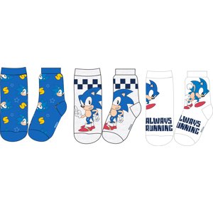 EPlus 3 pár gyerek zokni készlet - Sonic Méret - zokni: 23-26